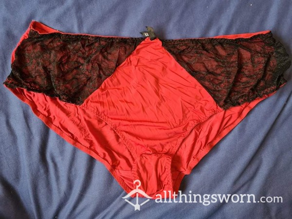 Red Pantys With Lace REDUCED