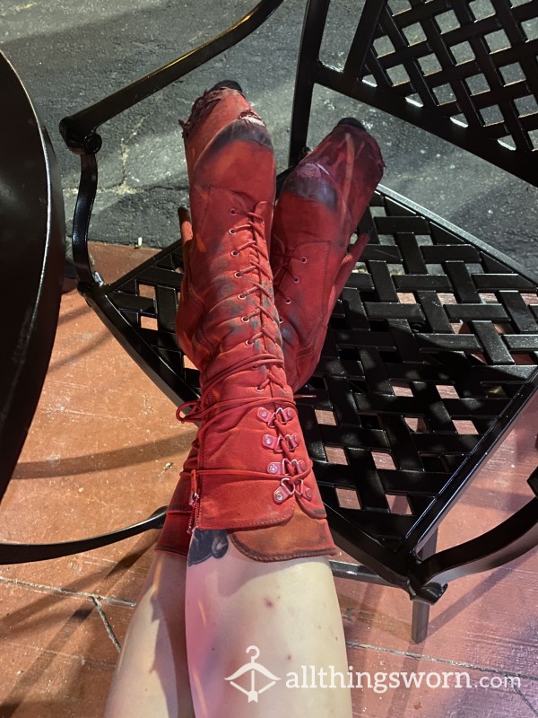 Red Pleasers, Stripper Boots
