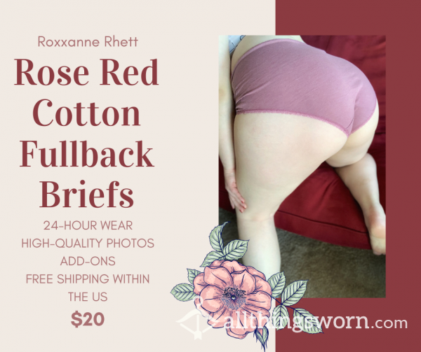 Red Rose Brief Panties