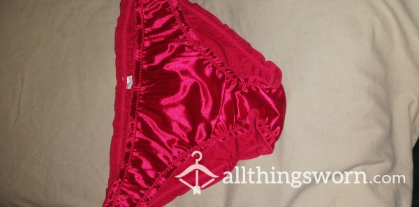Red Satin Knickers