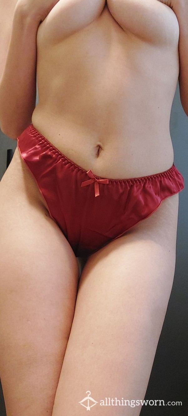 Red Satin Panties ❤️🥰