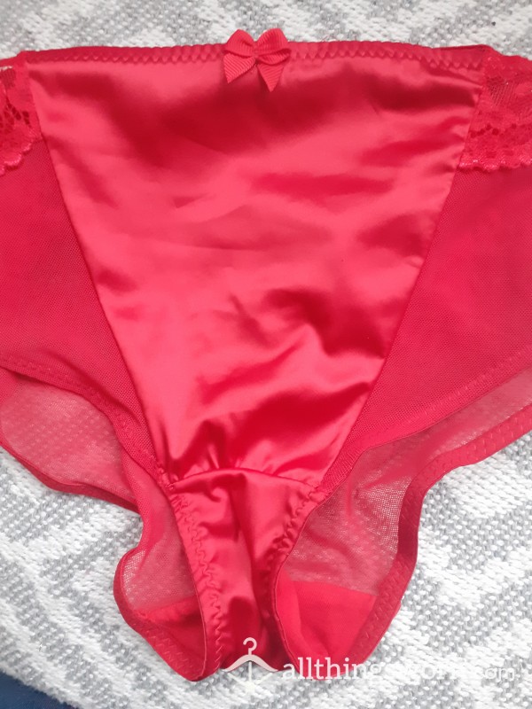 Red Satin Panties