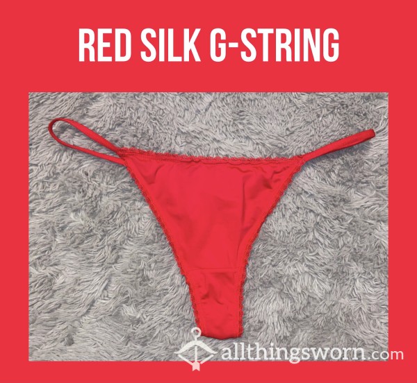 Red Silk G-string❣️