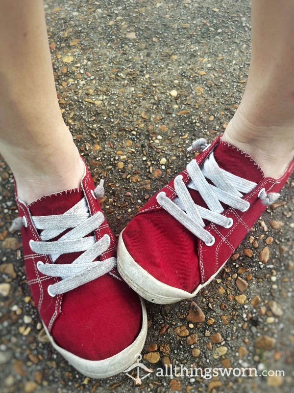 Red Slip On Sneakers