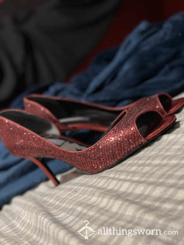 Red Sparkly Heels