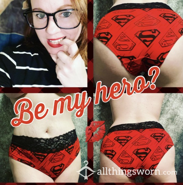 Red Superman Panties AND FIDGET SPINNER!