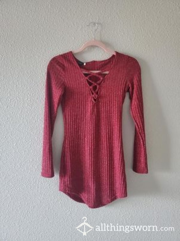 Red Sweater Dress ❤️