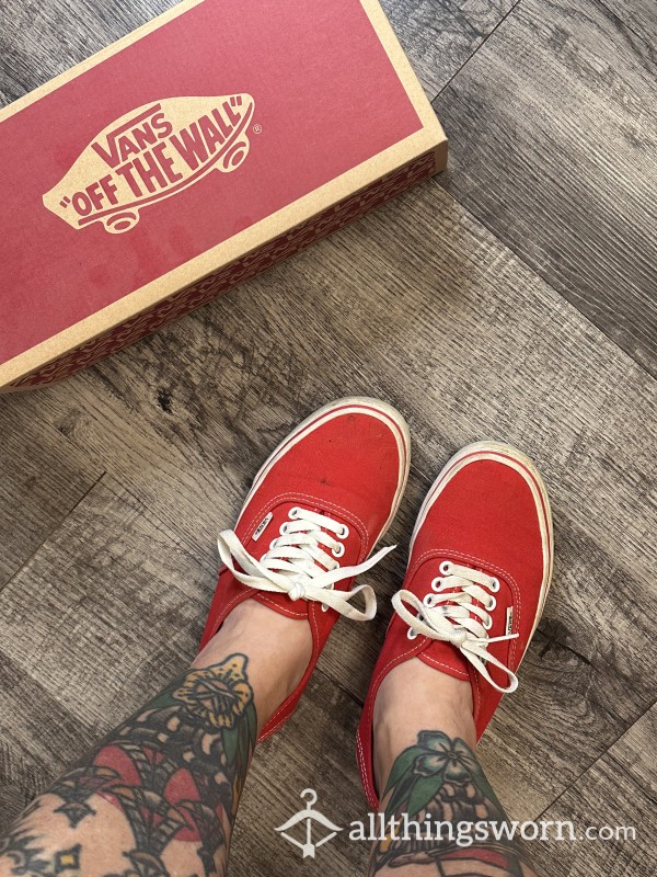 Red Vans Sneakers