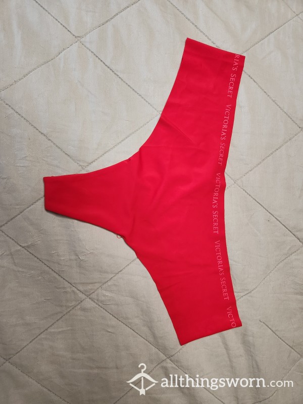 Red Victoria's Secret Butterknit Thong Extra Soft
