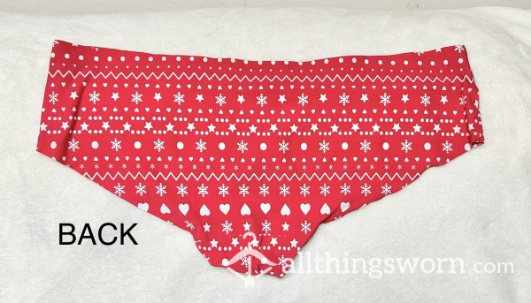 Red & White Cheeky Holiday Panties