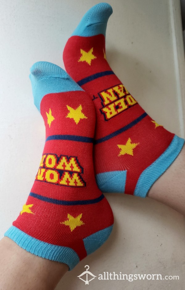 Red Wonder Woman Ankle Socks ❤
