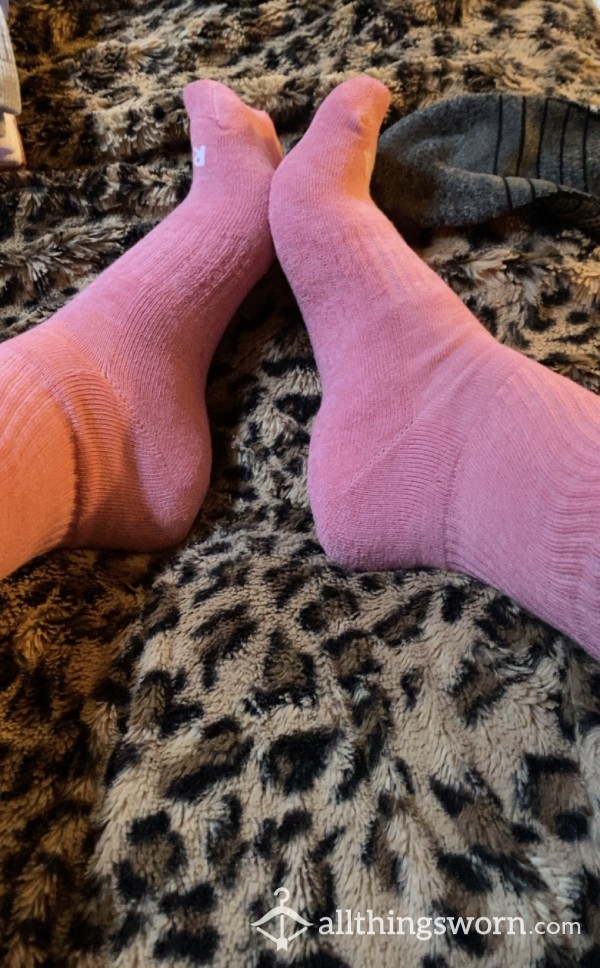 Sweaty Gym Socks 🥵 Pink, White, Or Grey🧦💋