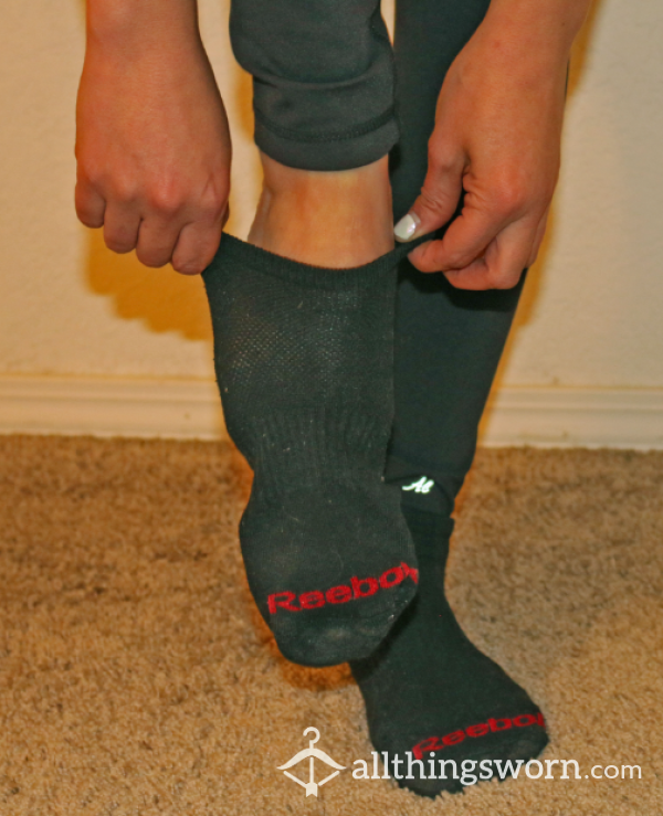 Reeking Black Reebok Ankle Socks