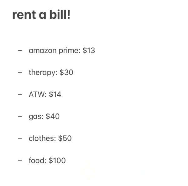 Rent A Bill!
