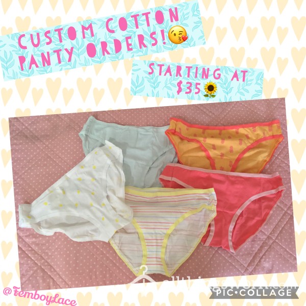 Reserve Your Spot! Custom Summer Cotton Panty Orders! My Calendar Is Open! Size M