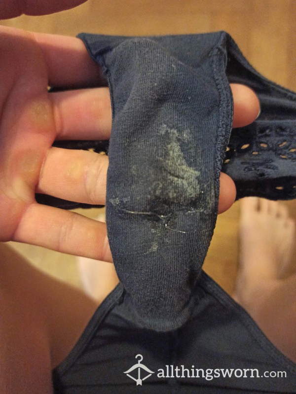 Rich And Creamy, Well Scented Dark Blue Panties