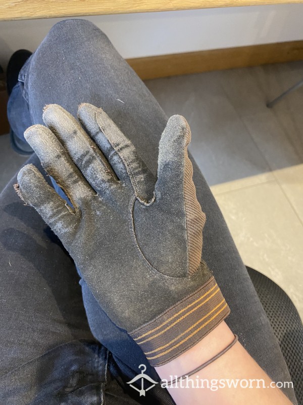Riding Gloves, Well Worn, Never Washed