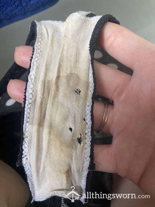 Ripped Wet Stained Cheeky Underwear
