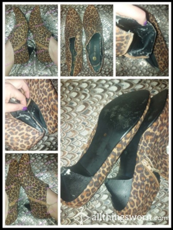 River Island Leopard Ankle Boots