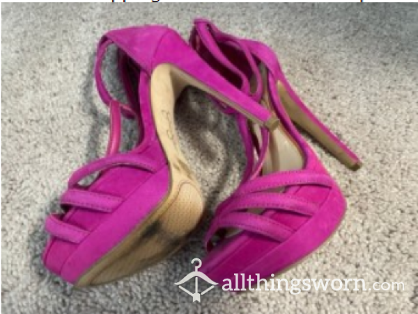 Roxie Rae's Worn Fuchsia Jessica Simpson Size 5 High Heels