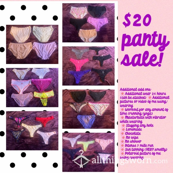 SALE PANTIES WITH DISCOUNT ADD ONS