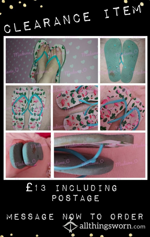 Turquoise Flip Flop Sandals
