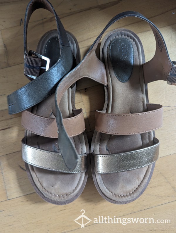 Sandals With Worn Toes