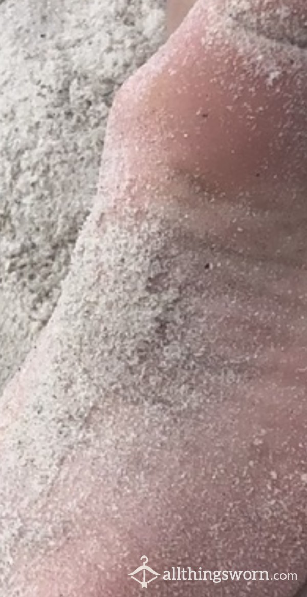 Sandy Soles And Fresh Pedicure Toes.. They’re Covered 😋
