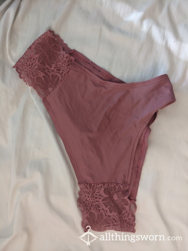 Satin Lace Pink Panties