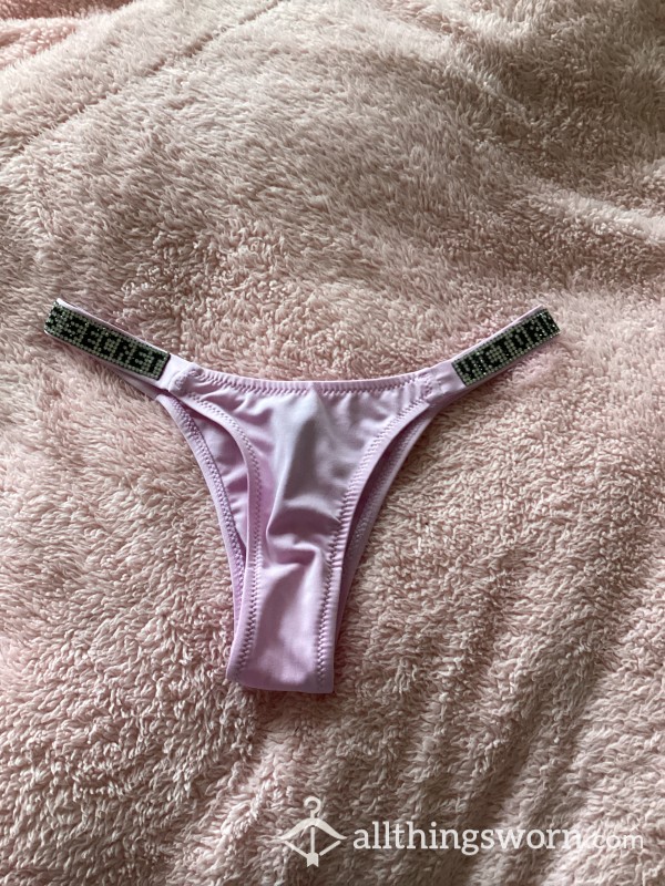 Satin Pink Victoria Secret Thong