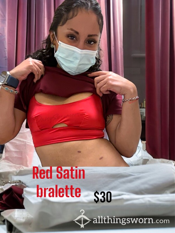 Satin Red Bralette