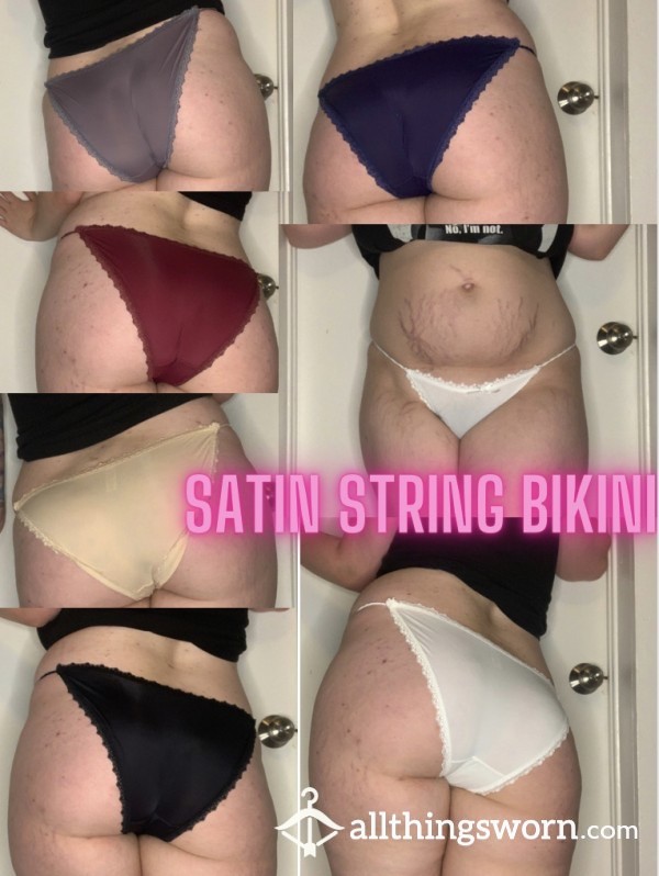 Satin String Bikini