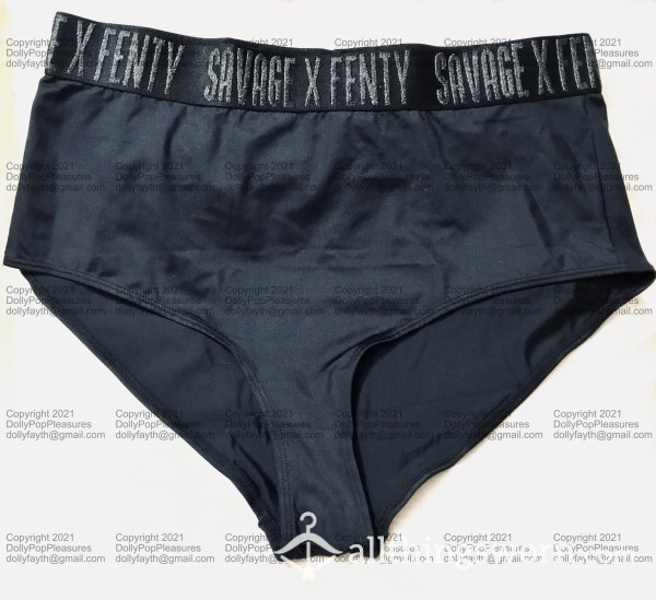SavageXFenty High Rise Briefs - Thick Satin Material Feel