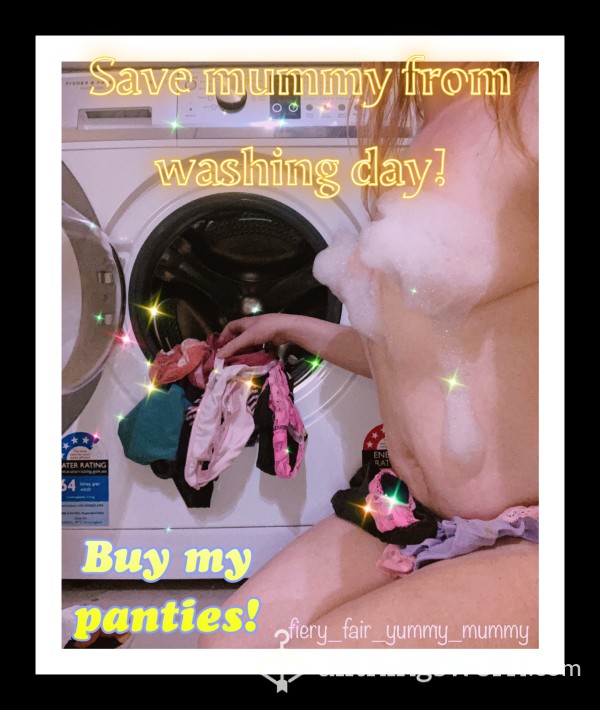 Save Me From Washing! (Various Worn Panties)