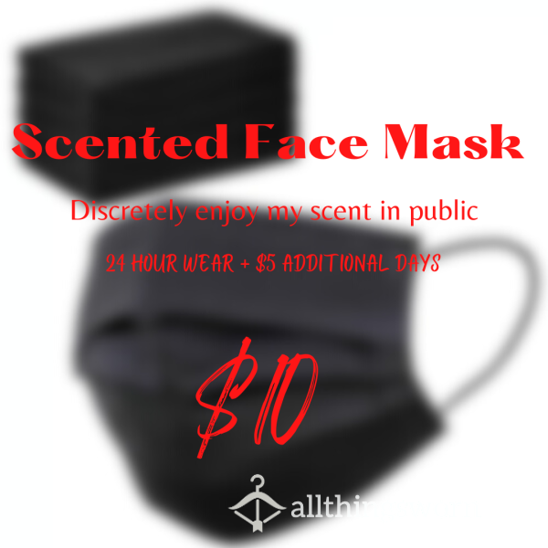 🫦 Scented Black Face Mask 😷