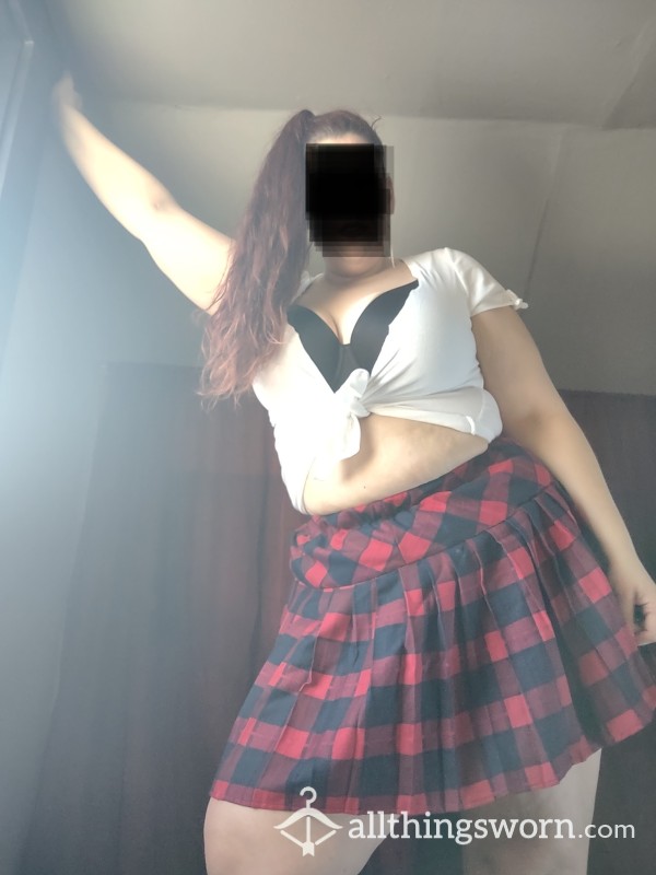 School Girl Outfit On A BBW
