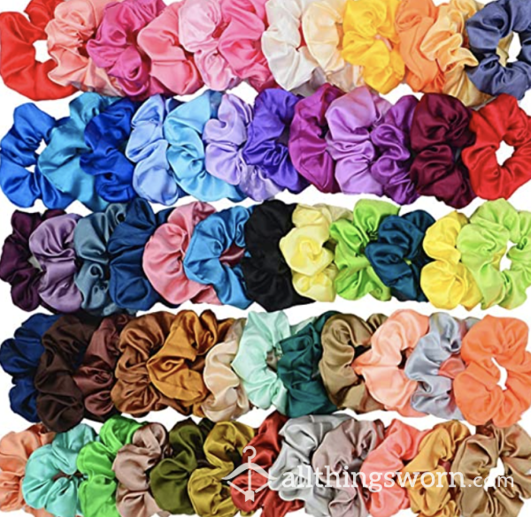 Scrunchies!  Satin Scrunchies, Thick Or Thin, Stuffed And Scented Exactly To Order ;) Xx