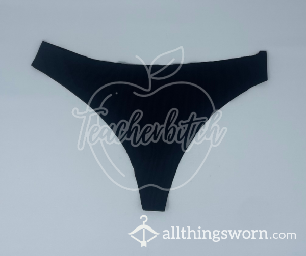 Seamless Black Thongs | 1 Of 5 Pairs Available