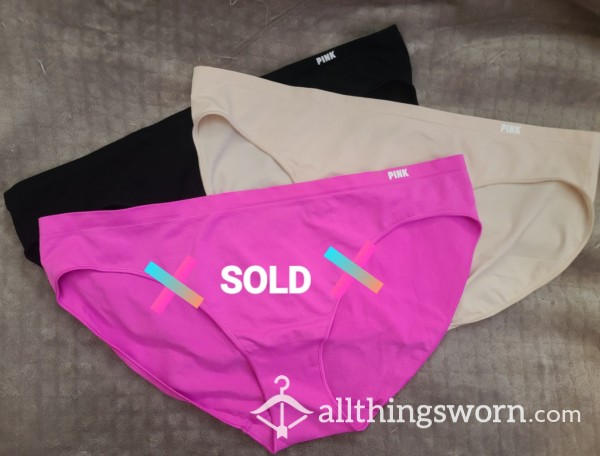 Seamless XXL VS Pink Brand Bikini Full-Backs