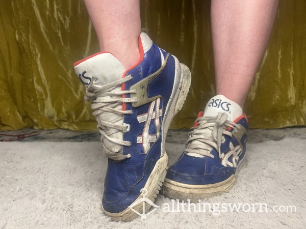 Seductive Treasures: Well-Worn Women's ASICS Sneakers | Sensual Appeal For Discerning Collectors
