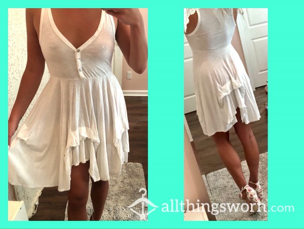 MOVING SALE!!🤩 Sexy, Short See-Through White Dress-perfect For Quickies;)  🎀
