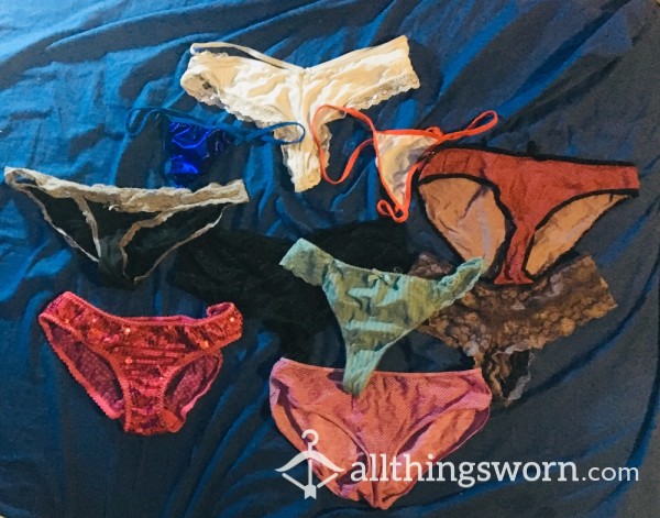 Selection Of Knickers And Thongs - As Filthy As You Want Me To Make Them, Price Is For One Pair But MORE Than Happy To Make Deals On Them :)