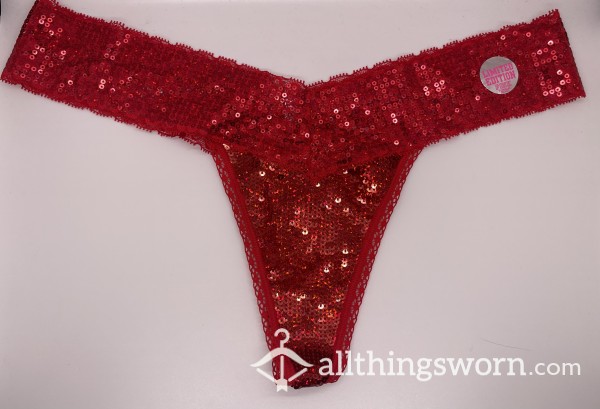 Sequined PINK Limited Edition Holiday Thong