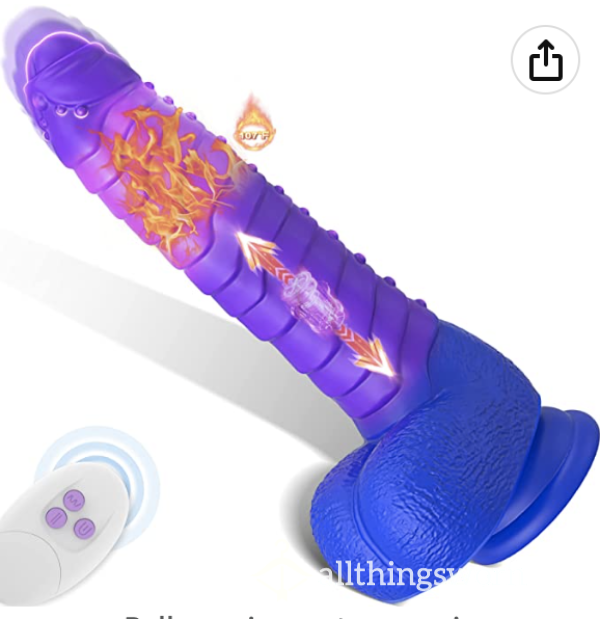 Sex Toy:  Heated Color-Changing Thrusting Dildo With Suction Cup And Balls!  Xx  ;)