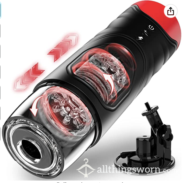 Sex Toy:  Pocket Launcher!  ;)  Red Masturbator, Rechargeable And Fully Washable, Comes With Adjustable Mount ;) To Fuck At Any Angle!  ;) Xx