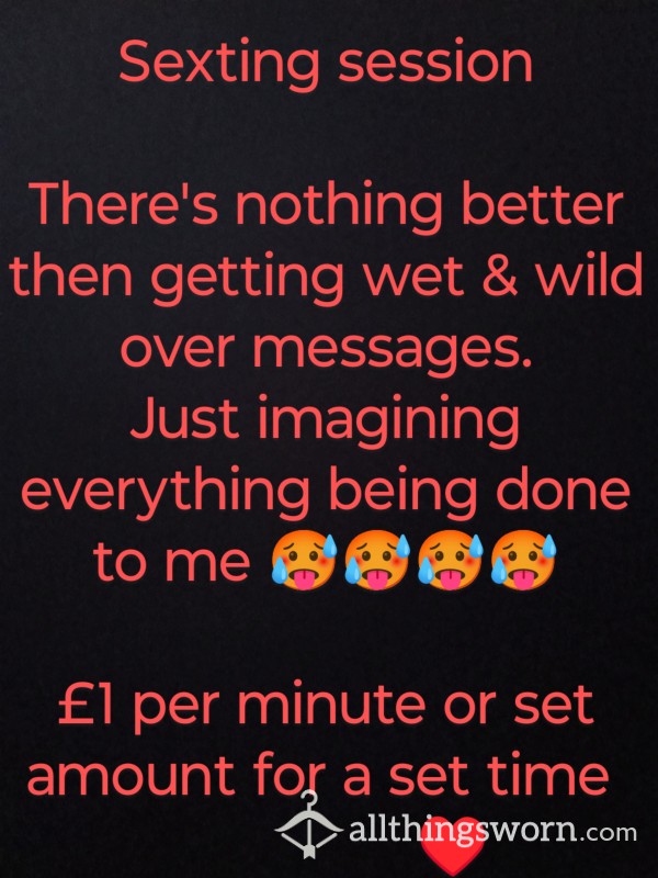 Sexting Getting Wet & Wild