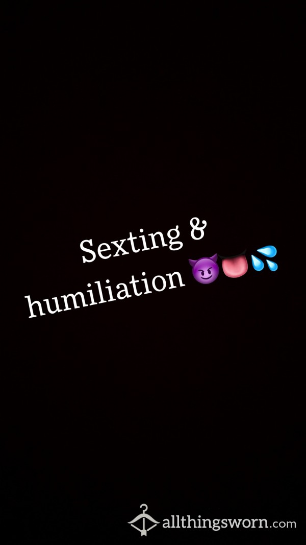 Sexting, Humiliation, Degrading & Blackmail Available😝