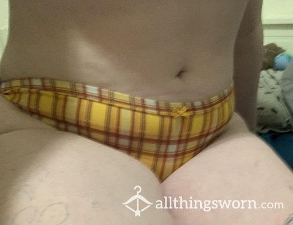 Sexy 2 Day Wear Plaid Thong