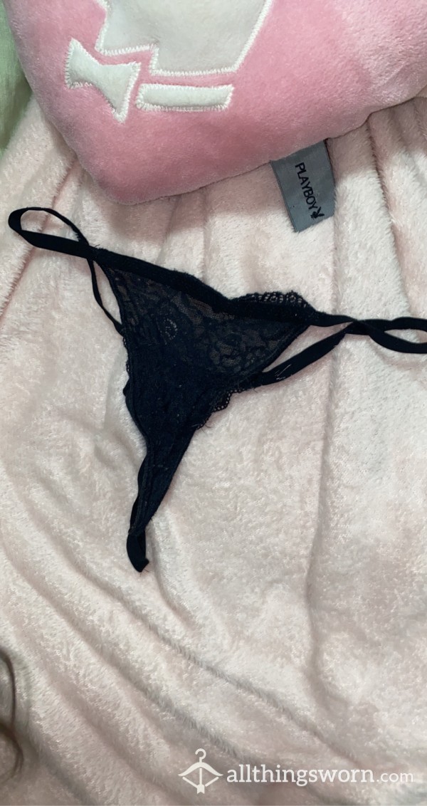 Buy Sexy And Skimpy Black Lace Thong