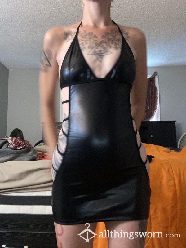 Sexy Black Backless Dress.